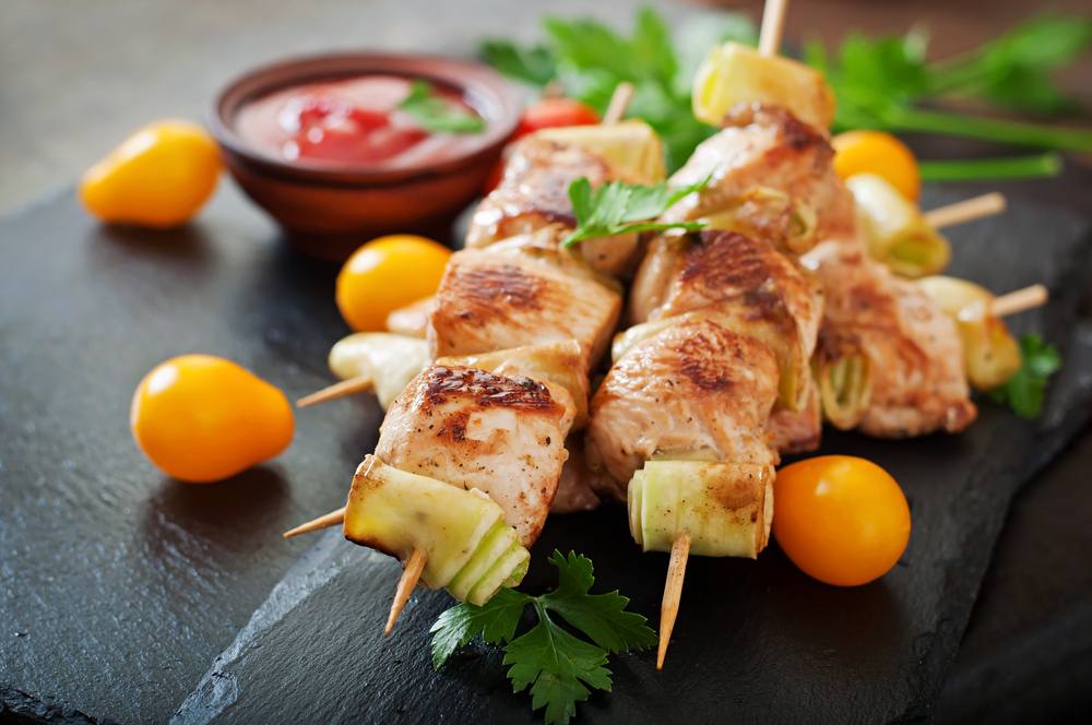 ? ▷ Shish Kebab de Pollo » Receta Fácil y Saludable!